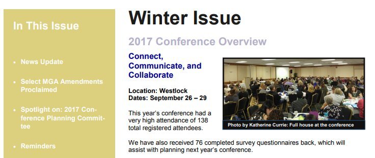 December Communicator – 2017