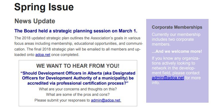 March Communicator – 2018